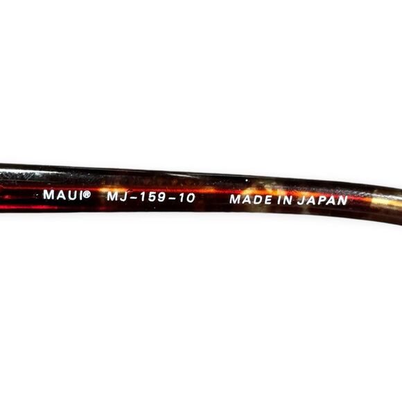 Maui Jim Regatta MJ 159-10 Polarized Sunglasses Brown Tortoise W/Rose VTG w Case main image 4